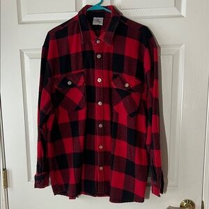 Vintage Rothco Red & Black Buffalo Plaid Flannel Shirt, Sz‎ 3X